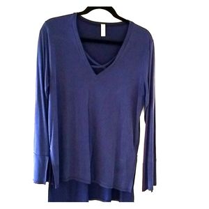 Jolie Large Blue Woman's Blouse Tunic